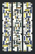 Theo van Doesburg Stained-Glass Composition IV. France oil painting artist